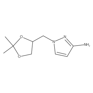1-(2,2-Dimethyl-[1,3]dioxolan-4-ylmethyl)-1H-pyrazol-3-ylamine Structure