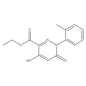 Ethyl 4-hydroxy-1-(2-methylphenyl)-6-oxopyridazine-3-carboxylate Structure