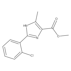 methyl 2-(2-chlorophenyl)-5-methyl-1H-imidazole-4-carboxylate结构式