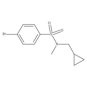 4-Bromo-N-(cyclopropylmethyl)-N-methylbenzenesulfonamide结构式