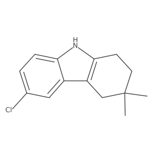 6-chloro-3,3-dimethyl-2,3,4,9-tetrahydro-1H-carbazole结构式