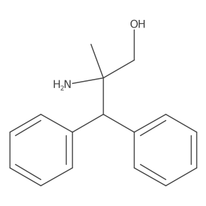 2-Amino-2-methyl-3,3-diphenylpropan-1-ol结构式
