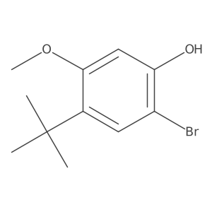 2-Bromo-4-(tert-butyl)-5-methoxyphenol结构式