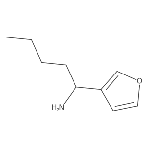 (1R)-1-(3-Furyl)pentylamine结构式