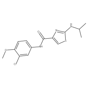 N-(3-chloro-4-methoxyphenyl)-2-(isopropylamino)-1,3-thiazole-4-carboxamide Structure