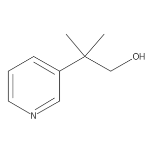 2-Methyl-2-(pyridin-3-yl)propan-1-ol Structure