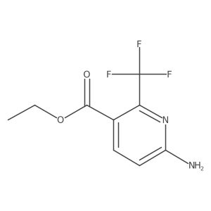 Ethyl 6-amino-2-(trifluoromethyl)nicotinate结构式