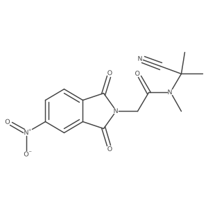 N-(1-cyano-1-methylethyl)-N-methyl-2-(5-nitro-1,3-dioxo-2,3-dihydro-1H-isoindol-2-yl)acetamide Structure