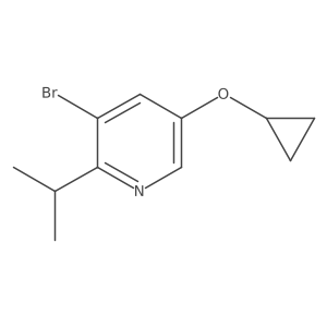 3-Bromo-5-cyclopropoxy-2-isopropylpyridine Structure