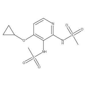 N,N'-(4-Cyclopropoxypyridine-2,3-diyl)dimethanesulfonamide结构式