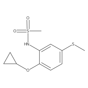 N-(2-Cyclopropoxy-5-(methylthio)phenyl)methanesulfonamide Structure