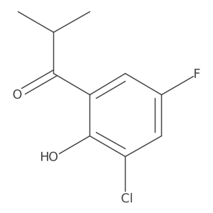 1-(3-Chloro-5-fluoro-2-hydroxyphenyl)-2-methylpropan-1-one Structure