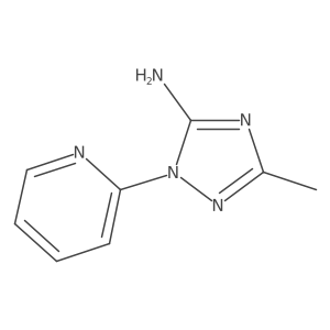 3-methyl-1-(pyridin-2-yl)-1H-1,2,4-triazol-5-amine Structure