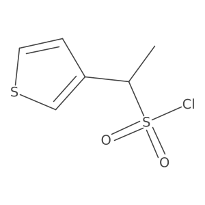 1-(Thiophen-3-yl)ethane-1-sulfonyl chloride Structure
