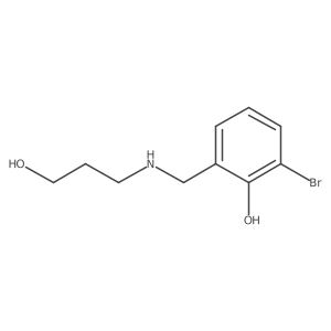 2-Bromo-6-{[(3-hydroxypropyl)amino]methyl}phenol结构式