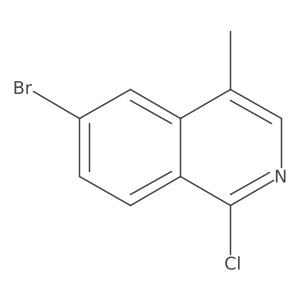 6-Bromo-1-chloro-4-methylisoquinoline结构式