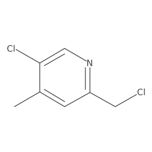 5-Chloro-2-(chloromethyl)-4-methylpyridine结构式