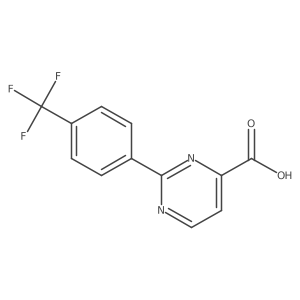 2-(4-Trifluoromethyl-phenyl)-pyrimidine-4-carboxylic acid结构式
