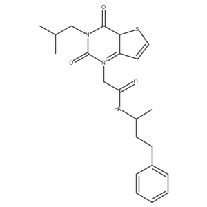 2-[3-(2-methylpropyl)-2,4-dioxo-1H,2H,3H,4H-thieno[3,2-d]pyrimidin-1-yl]-N-(4-phenylbutan-2-yl)acetamide Structure