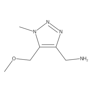 (5-(Methoxymethyl)-1-methyl-1H-1,2,3-triazol-4-yl)methanamine Structure