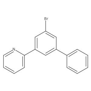 2-(5-Bromo[1,1'-diphenyl]-3-yl)-pyridine Structure