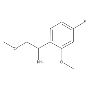(R)-1-(4-Fluoro-2-methoxyphenyl)-2-methoxyethan-1-amine结构式