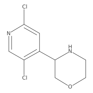 3-(2,5-Dichloropyridin-4-yl)morpholine结构式