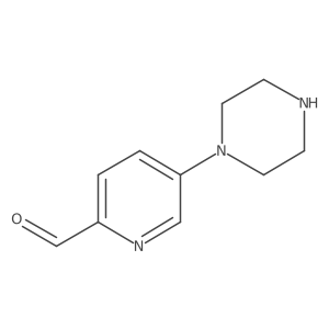 5-(1-Piperazinyl)-2-pyridinecarboxaldehyde结构式