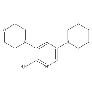2-Pyridinamine, 3-(4-morpholinyl)-5-(1-piperidinyl)- Structure
