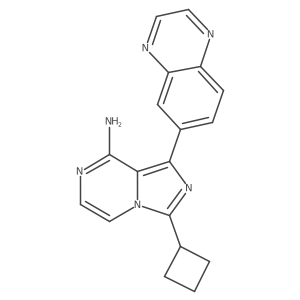 3-Cyclobutyl-1-(quinoxalin-6-yl)imidazo[1,5-a]pyrazin-8-amine Structure