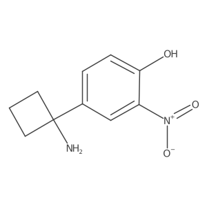 4-(1-Aminocyclobutyl)-2-nitrophenol Structure