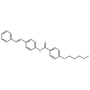 Benzamide, 4-(pentyloxy)-N-[4-[(1E)-2-phenyldiazenyl]phenyl]-结构式