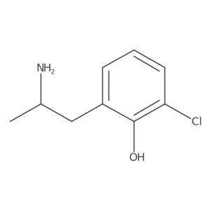 2-[(2r)-2-Aminopropyl]-6-chlorophenol结构式
