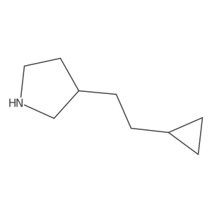 3-(2-Cyclopropylethyl)pyrrolidine Structure