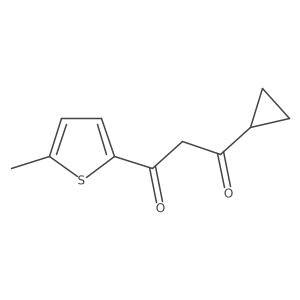 1-Cyclopropyl-3-(5-methylthiophen-2-yl)propane-1,3-dione Structure