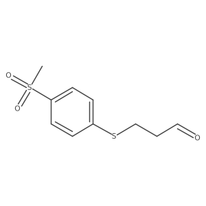 3-[(4-Methanesulfonylphenyl)sulfanyl]propanal结构式