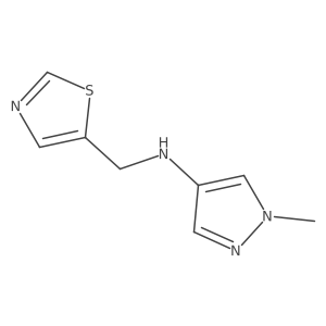 1-methyl-N-(1,3-thiazol-5-ylmethyl)-1H-pyrazol-4-amine Structure