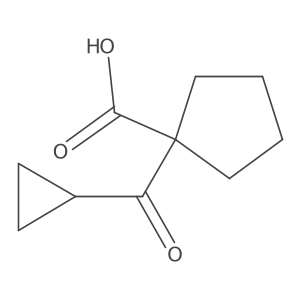 1-Cyclopropanecarbonyl-cyclopentane carboxylic acid结构式