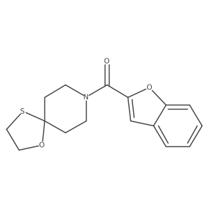 Benzofuran-2-yl(1-oxa-4-thia-8-azaspiro[4.5]decan-8-yl)methanone Structure