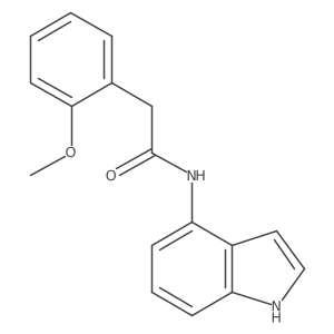 N-(1H-indol-4-yl)-2-(2-methoxyphenyl)acetamide Structure