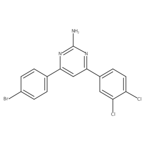 4-(4-Bromophenyl)-6-(3,4-dichlorophenyl)pyrimidin-2-amine Structure