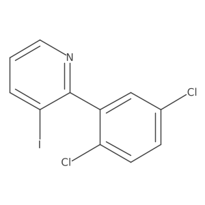 2-(2,5-Dichlorophenyl)-3-iodopyridine结构式