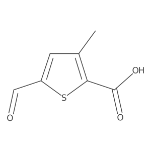 5-Formyl-3-methylthiophene-2-carboxylic acid结构式