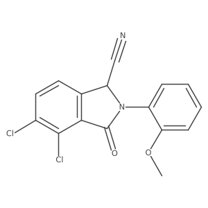 1H-Isoindole-1-carbonitrile, 4,5-dichloro-2,3-dihydro-2-(2-methoxyphenyl)-3-oxo- Structure