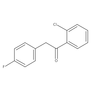 1-(2-Chlorophenyl)-2-(4-fluorophenyl)ethan-1-one结构式