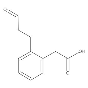 (2-(Carboxymethyl)phenyl)propanal结构式