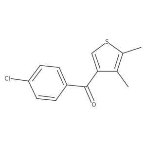 (4-Chlorophenyl)(4,5-dimethylthiophen-3-yl)methanone结构式