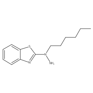 2-(1-Hexylhydrazinyl)benzothiazole结构式