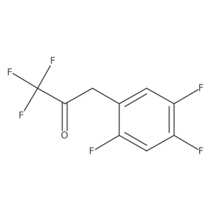 1,1,1-Trifluoro-3-(2,4,5-trifluorophenyl)propan-2-one结构式