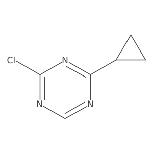 2-Chloro-4-cyclopropyl-1,3,5-triazine结构式
